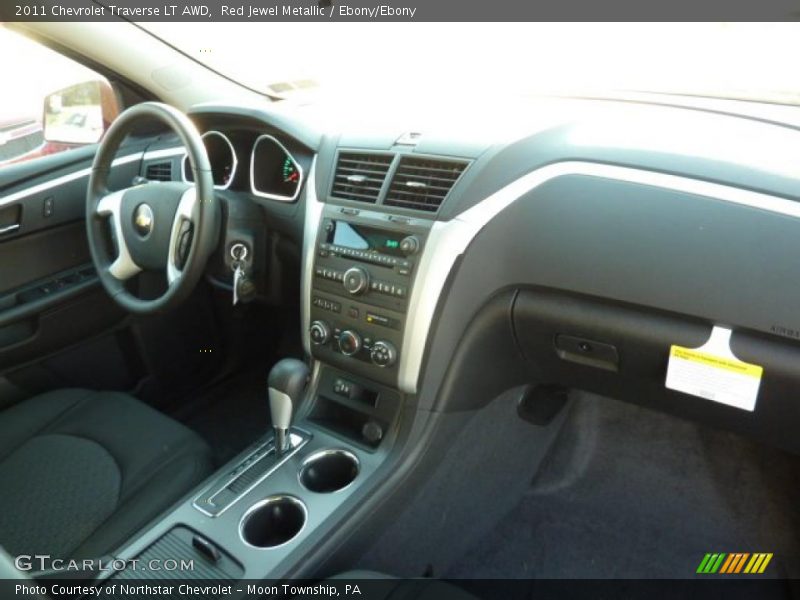 Red Jewel Metallic / Ebony/Ebony 2011 Chevrolet Traverse LT AWD