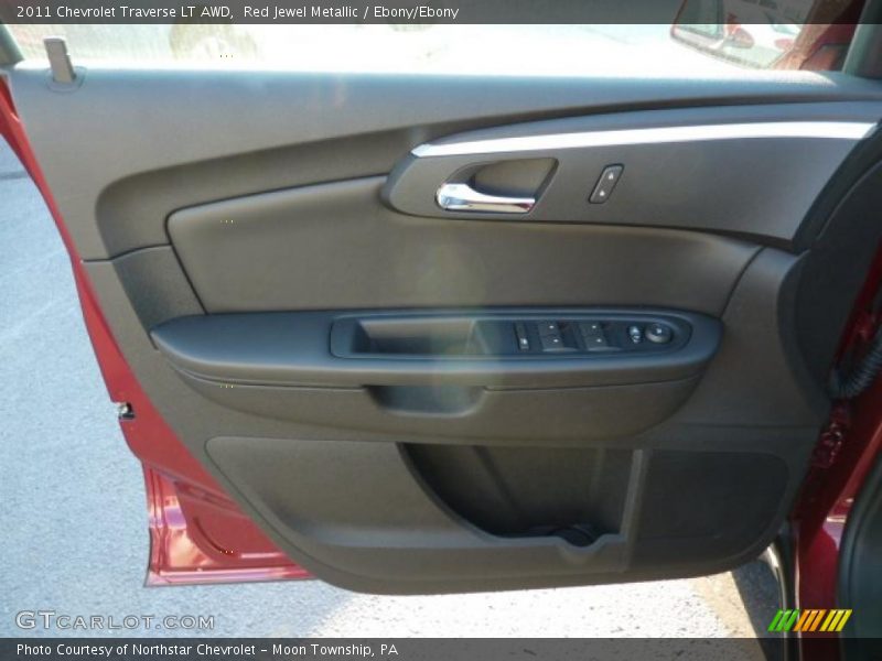 Red Jewel Metallic / Ebony/Ebony 2011 Chevrolet Traverse LT AWD