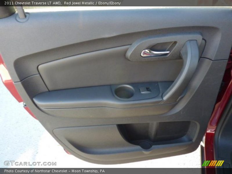 Red Jewel Metallic / Ebony/Ebony 2011 Chevrolet Traverse LT AWD