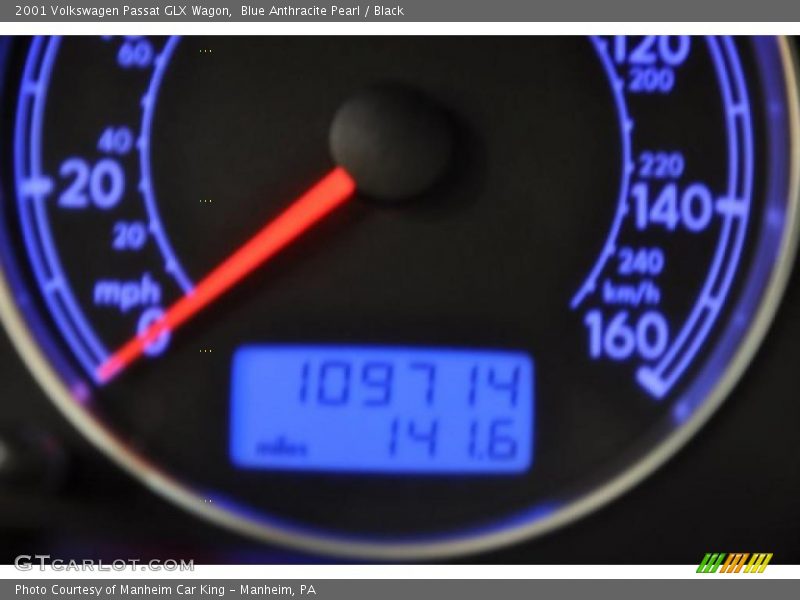 Blue Anthracite Pearl / Black 2001 Volkswagen Passat GLX Wagon