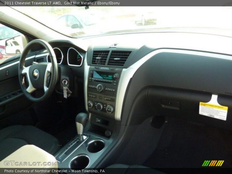 Gold Mist Metallic / Ebony/Ebony 2011 Chevrolet Traverse LT AWD