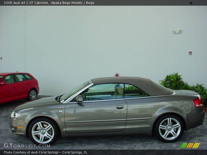 Alpaka Beige Metallic / Beige 2008 Audi A4 2.0T Cabriolet