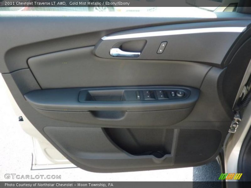 Gold Mist Metallic / Ebony/Ebony 2011 Chevrolet Traverse LT AWD