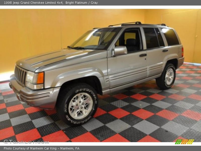 Bright Platinum / Gray 1998 Jeep Grand Cherokee Limited 4x4