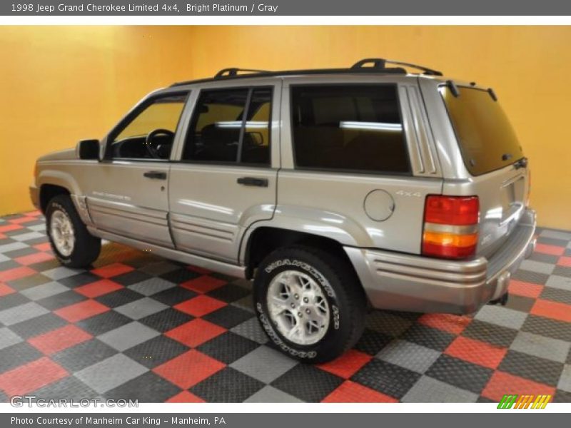 Bright Platinum / Gray 1998 Jeep Grand Cherokee Limited 4x4