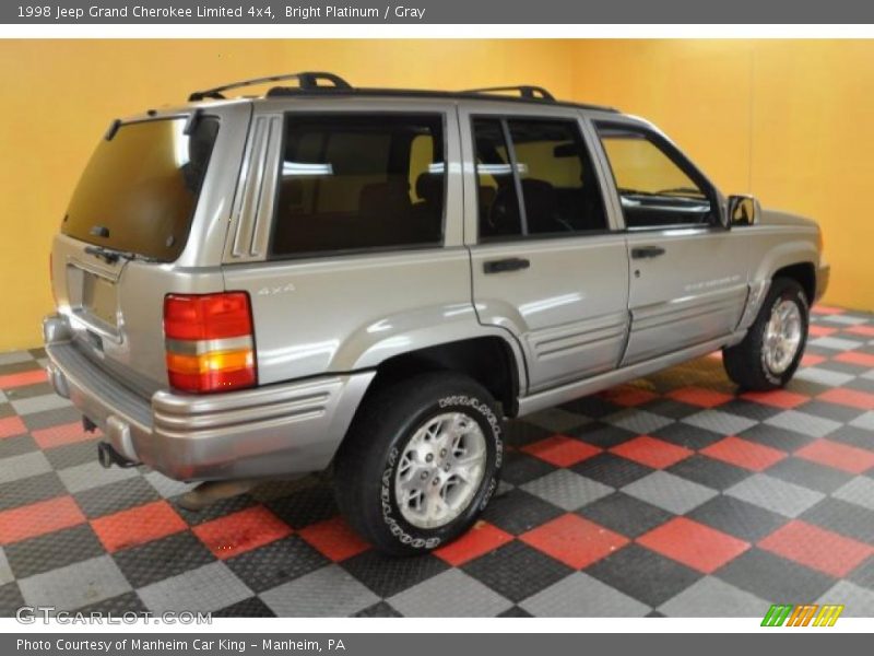 Bright Platinum / Gray 1998 Jeep Grand Cherokee Limited 4x4