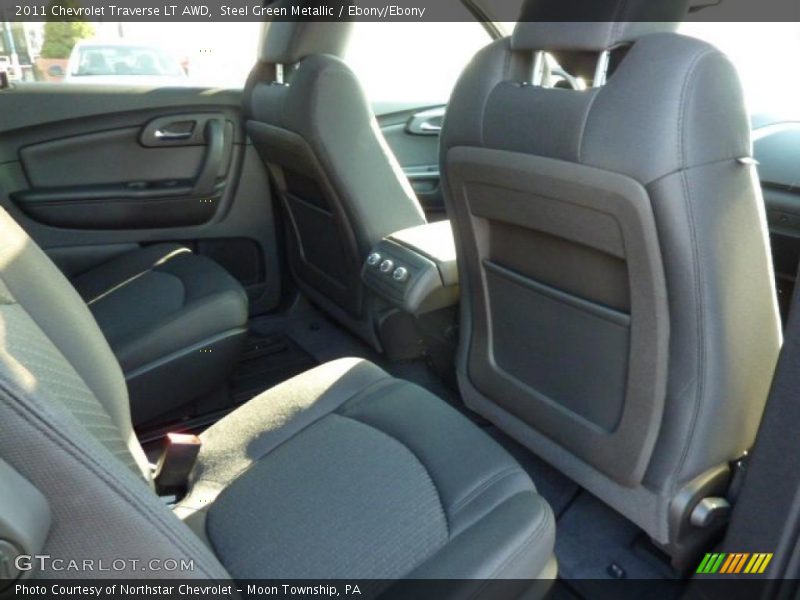 Steel Green Metallic / Ebony/Ebony 2011 Chevrolet Traverse LT AWD
