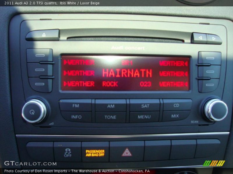 Ibis White / Luxor Beige 2011 Audi A3 2.0 TFSI quattro