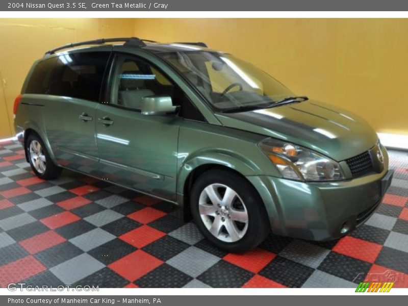 Green Tea Metallic / Gray 2004 Nissan Quest 3.5 SE