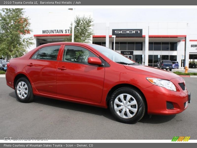 Barcelona Red Metallic / Ash 2010 Toyota Corolla LE