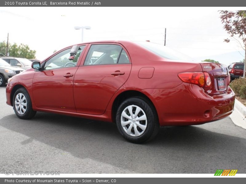 Barcelona Red Metallic / Ash 2010 Toyota Corolla LE