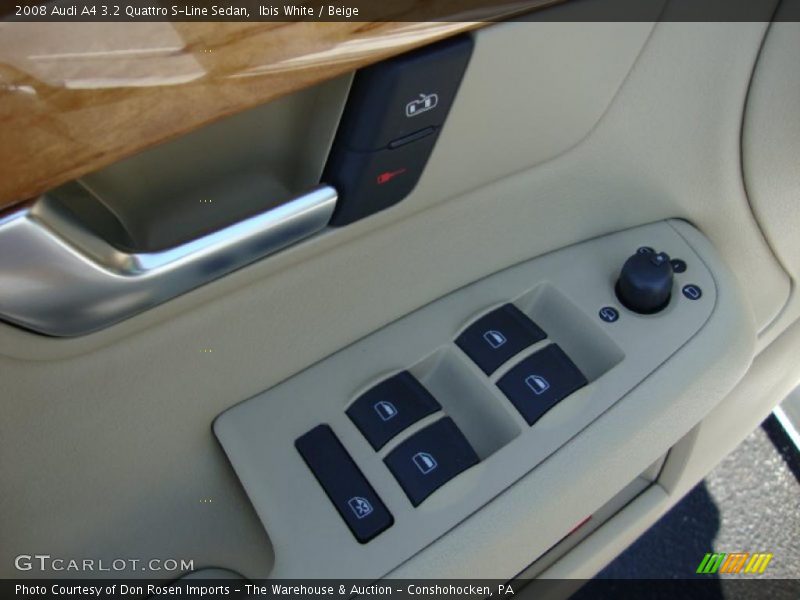 Ibis White / Beige 2008 Audi A4 3.2 Quattro S-Line Sedan