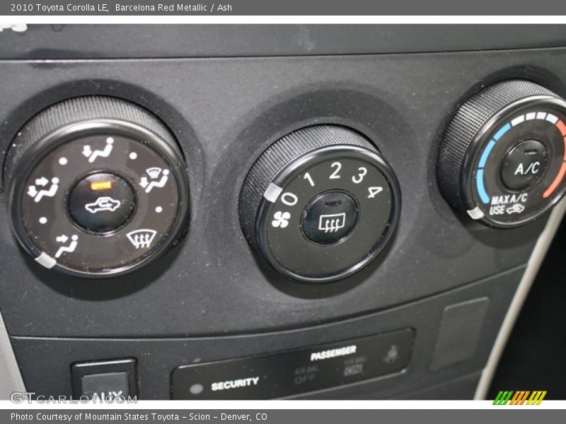 Barcelona Red Metallic / Ash 2010 Toyota Corolla LE