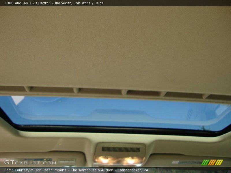 Ibis White / Beige 2008 Audi A4 3.2 Quattro S-Line Sedan