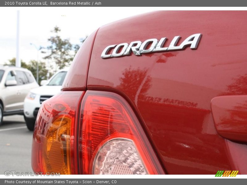 Barcelona Red Metallic / Ash 2010 Toyota Corolla LE