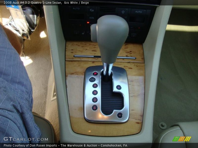  2008 A4 3.2 Quattro S-Line Sedan 6 Speed Tiptronic Automatic Shifter