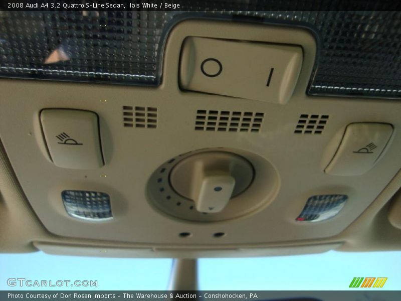 Ibis White / Beige 2008 Audi A4 3.2 Quattro S-Line Sedan