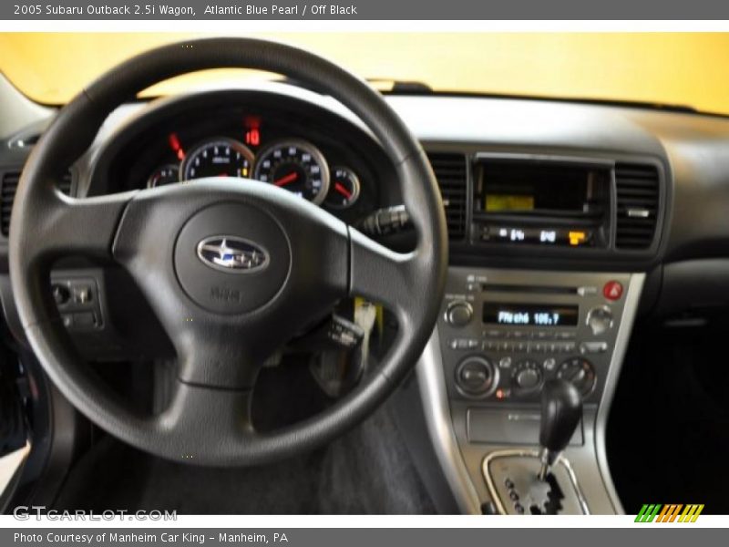 Atlantic Blue Pearl / Off Black 2005 Subaru Outback 2.5i Wagon
