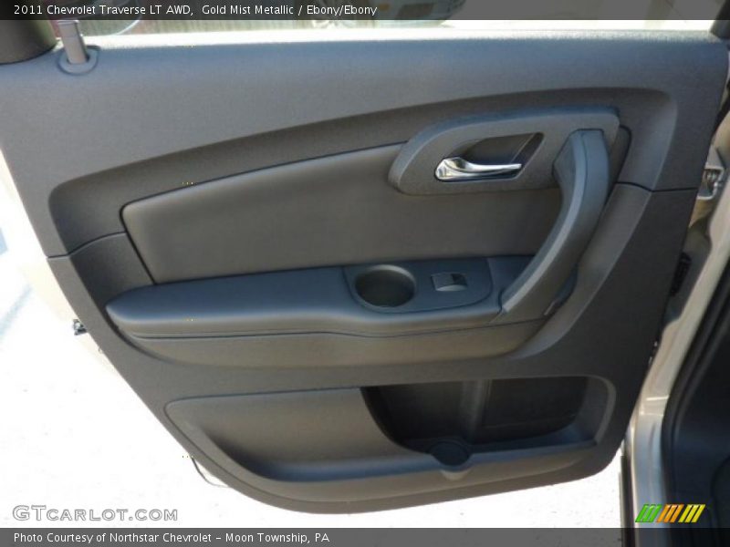 Gold Mist Metallic / Ebony/Ebony 2011 Chevrolet Traverse LT AWD
