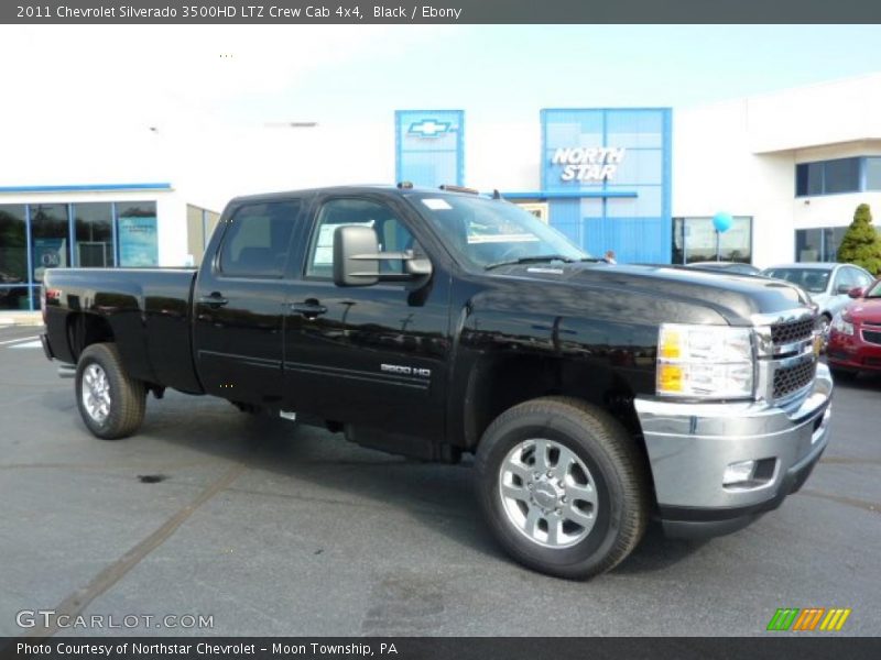Black / Ebony 2011 Chevrolet Silverado 3500HD LTZ Crew Cab 4x4