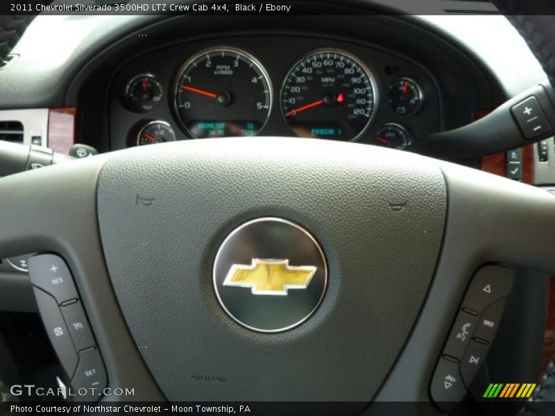 Black / Ebony 2011 Chevrolet Silverado 3500HD LTZ Crew Cab 4x4