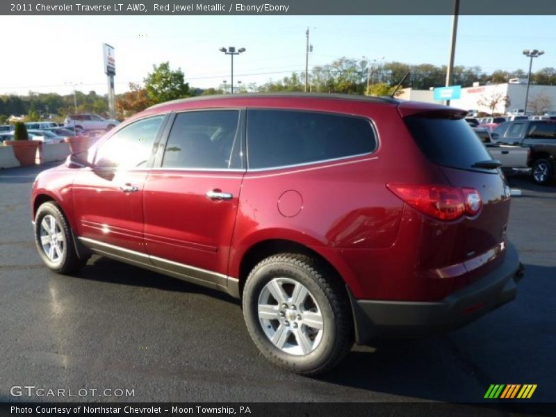 Red Jewel Metallic / Ebony/Ebony 2011 Chevrolet Traverse LT AWD