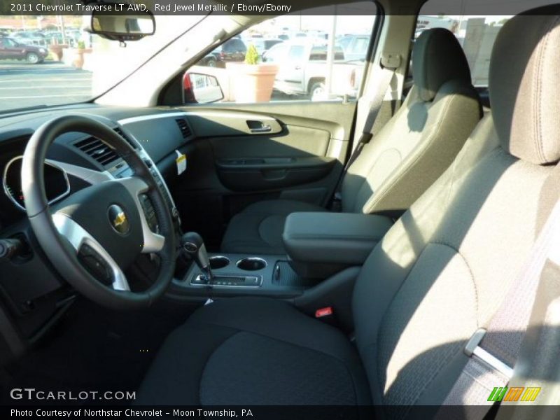 Red Jewel Metallic / Ebony/Ebony 2011 Chevrolet Traverse LT AWD