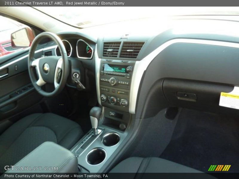 Red Jewel Metallic / Ebony/Ebony 2011 Chevrolet Traverse LT AWD