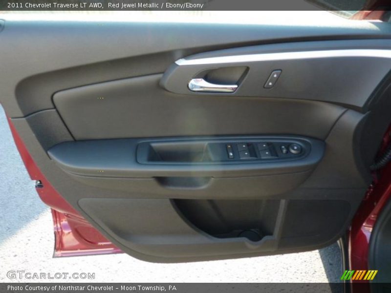 Red Jewel Metallic / Ebony/Ebony 2011 Chevrolet Traverse LT AWD