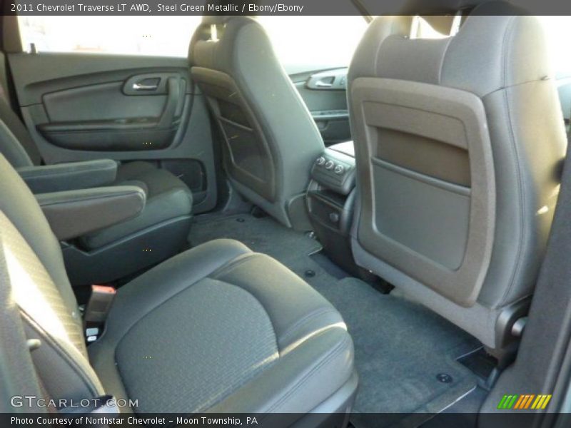 Steel Green Metallic / Ebony/Ebony 2011 Chevrolet Traverse LT AWD