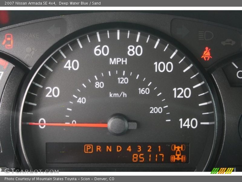 Deep Water Blue / Sand 2007 Nissan Armada SE 4x4