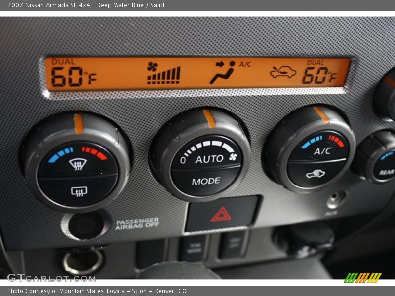 Deep Water Blue / Sand 2007 Nissan Armada SE 4x4
