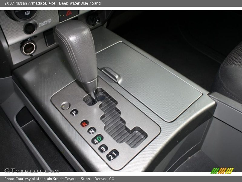  2007 Armada SE 4x4 5 Speed Automatic Shifter