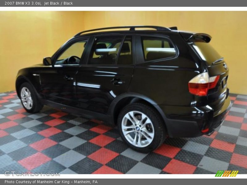 Jet Black / Black 2007 BMW X3 3.0si