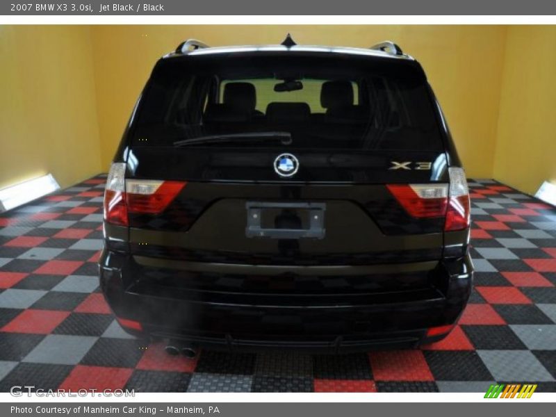 Jet Black / Black 2007 BMW X3 3.0si