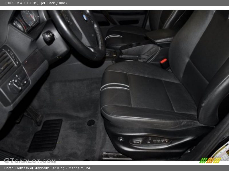 Jet Black / Black 2007 BMW X3 3.0si