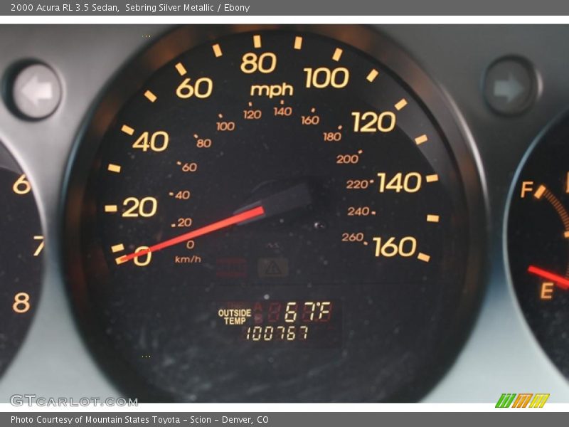 Sebring Silver Metallic / Ebony 2000 Acura RL 3.5 Sedan
