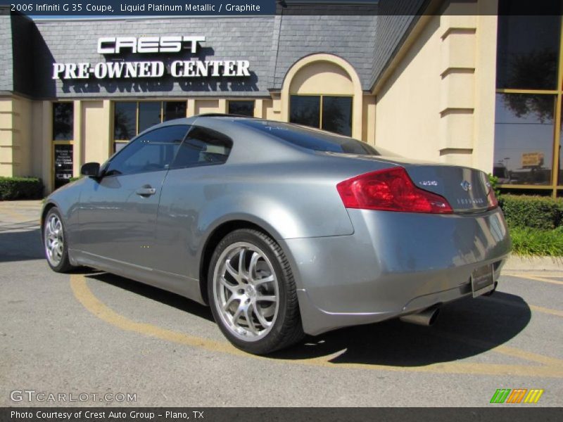 Liquid Platinum Metallic / Graphite 2006 Infiniti G 35 Coupe