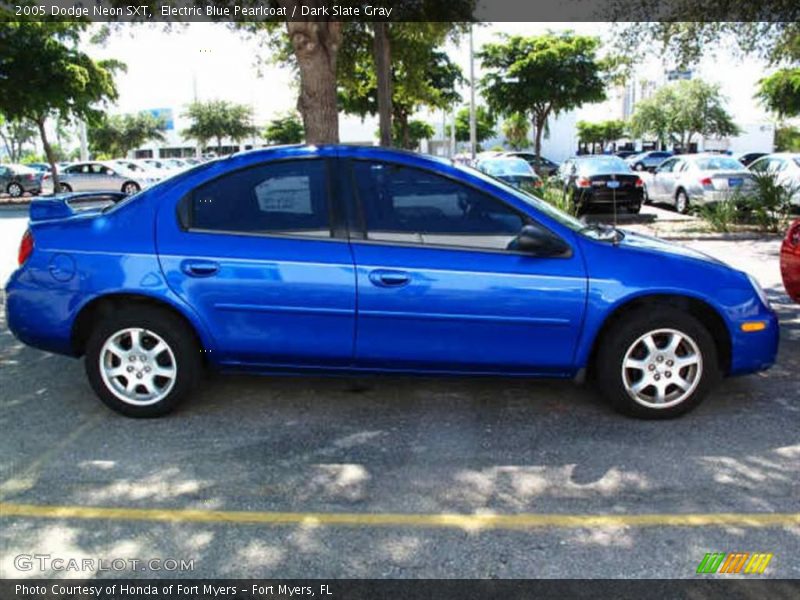 Electric Blue Pearlcoat / Dark Slate Gray 2005 Dodge Neon SXT