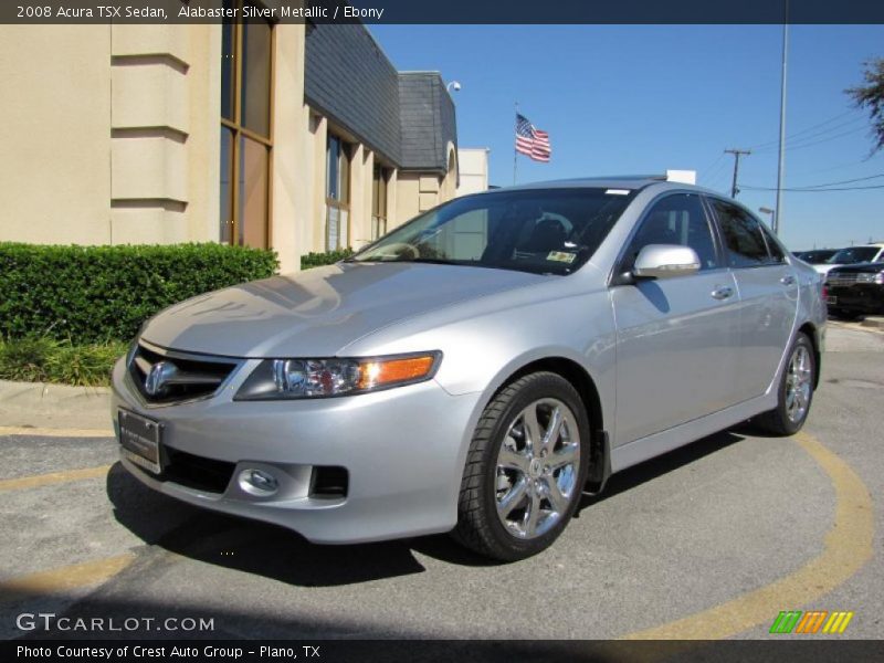 Alabaster Silver Metallic / Ebony 2008 Acura TSX Sedan