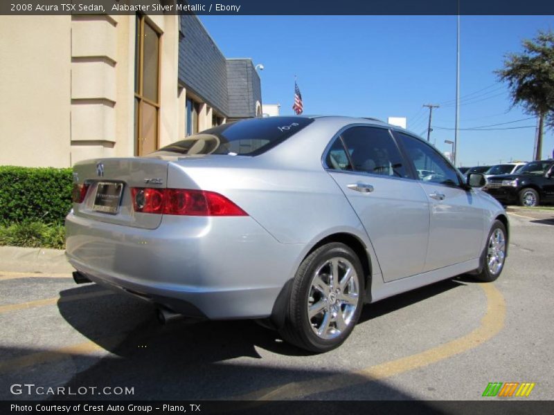 Alabaster Silver Metallic / Ebony 2008 Acura TSX Sedan