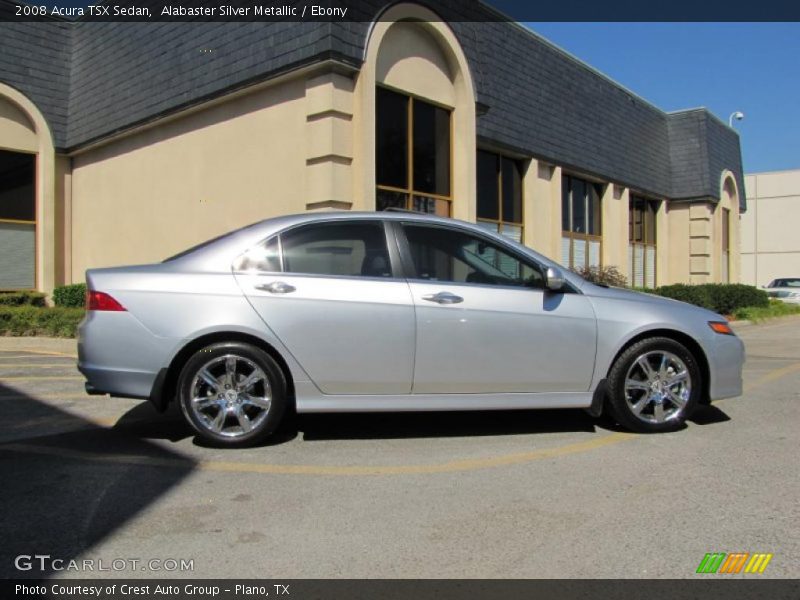 Alabaster Silver Metallic / Ebony 2008 Acura TSX Sedan