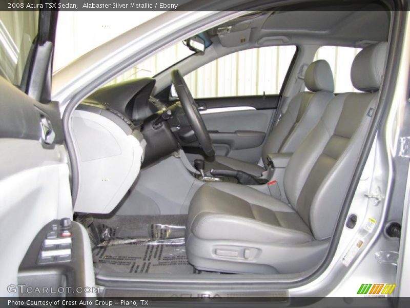 Alabaster Silver Metallic / Ebony 2008 Acura TSX Sedan
