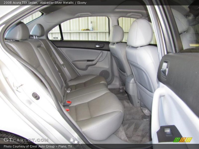 Alabaster Silver Metallic / Ebony 2008 Acura TSX Sedan