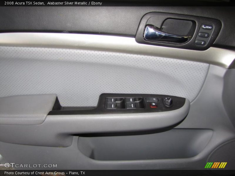 Alabaster Silver Metallic / Ebony 2008 Acura TSX Sedan