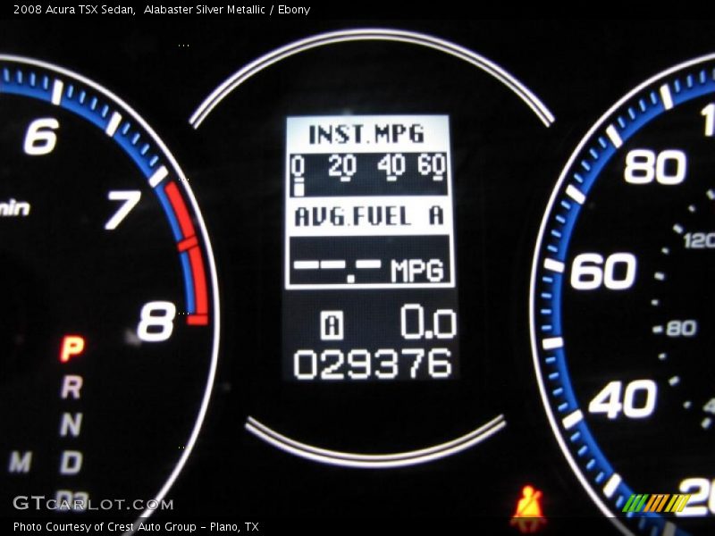 Alabaster Silver Metallic / Ebony 2008 Acura TSX Sedan