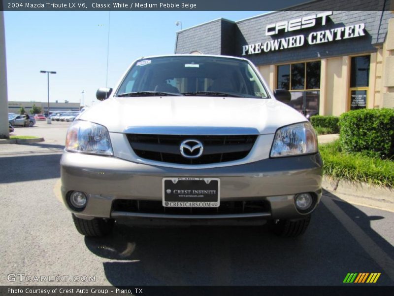 Classic White / Medium Pebble Beige 2004 Mazda Tribute LX V6