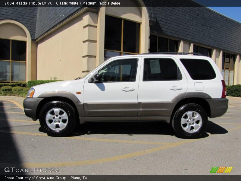 Classic White / Medium Pebble Beige 2004 Mazda Tribute LX V6