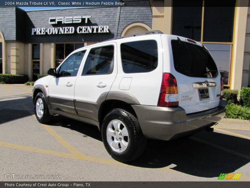 Classic White / Medium Pebble Beige 2004 Mazda Tribute LX V6