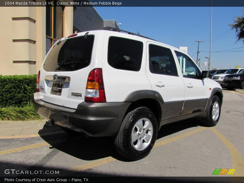 Classic White / Medium Pebble Beige 2004 Mazda Tribute LX V6
